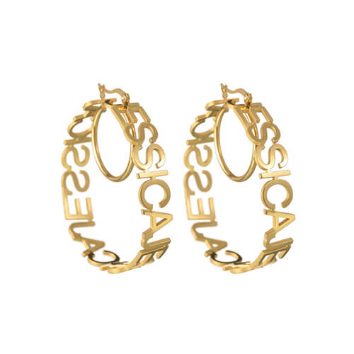 Customize your own earrings with words