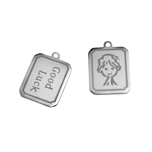 Stainless steel silhouette pendant for diy jewelry making