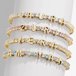 Diamond tennis bracelet with name​ for women