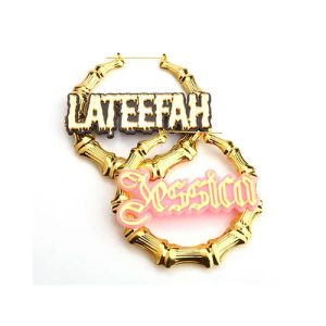 Laser cut acrylic name earrings​ wholesale