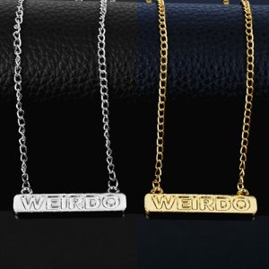 Custom made bar pendant necklace