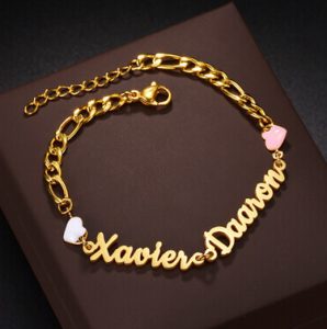 Custom 2 name bracelet